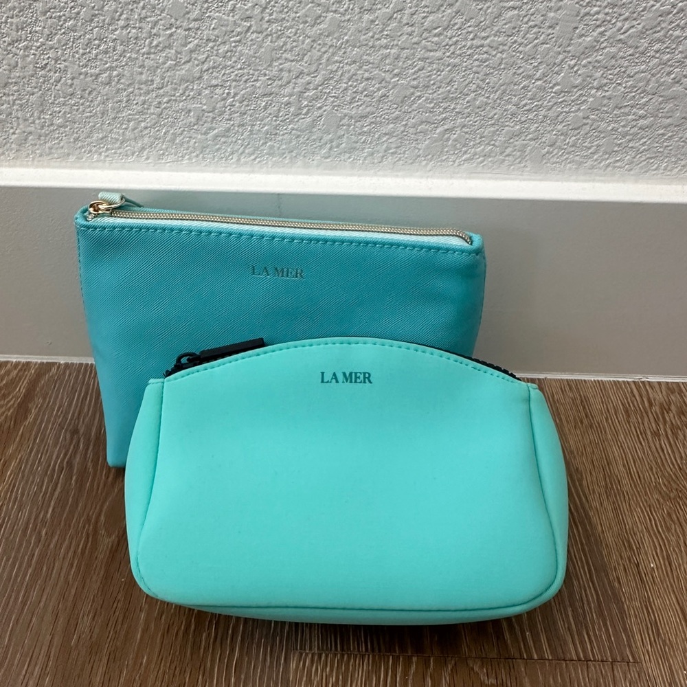 La Mer Turquoise Cosmetic Bag Duo